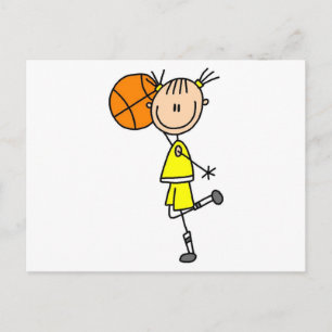 Girl With Basketball T-shirts and Gifts Postcard