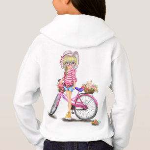 Girl with Bike Hoodie