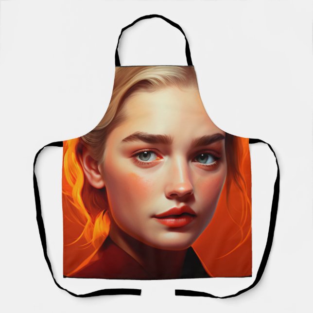 Girl with blue eyes apron (Front)