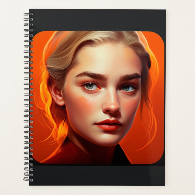 Girl with blue eyes planner (Front)