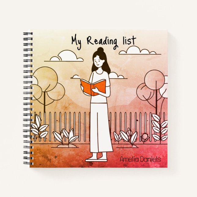 Girl with book - Reading List  (Front)