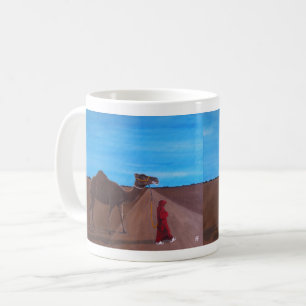 Girl with Camel Painting by Alfred Fox Coffee Mug