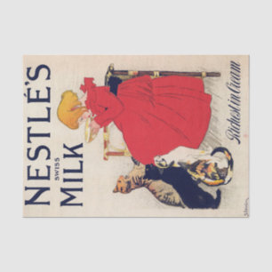 Girl with Cats, Vintage Poster, Alexandre Steinlen Tissue Paper