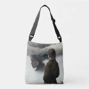 Girl with clouds crossbody bag