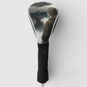 Girl with clouds golf head cover