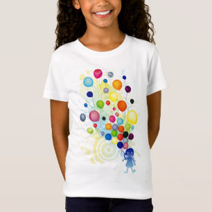 Girl_With_Colorful_Balloon T-Shirt