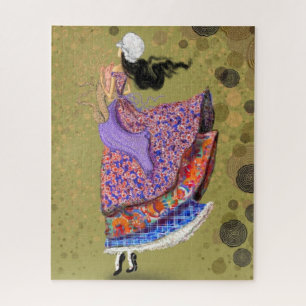 Girl with Colourful Dress Puzzle