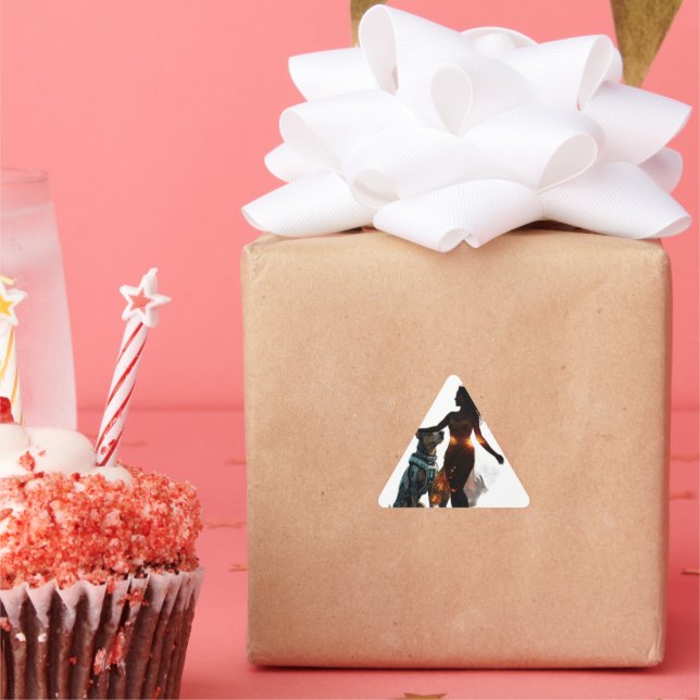 Girl with Dog Sticker (Party)