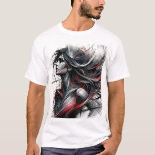 Girl with fire hair T-Shirt