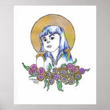 Girl with golden Halo Strong Women Collection