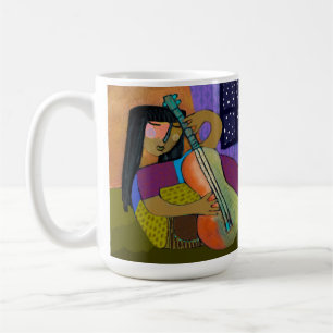 Girl with Guitar Mug