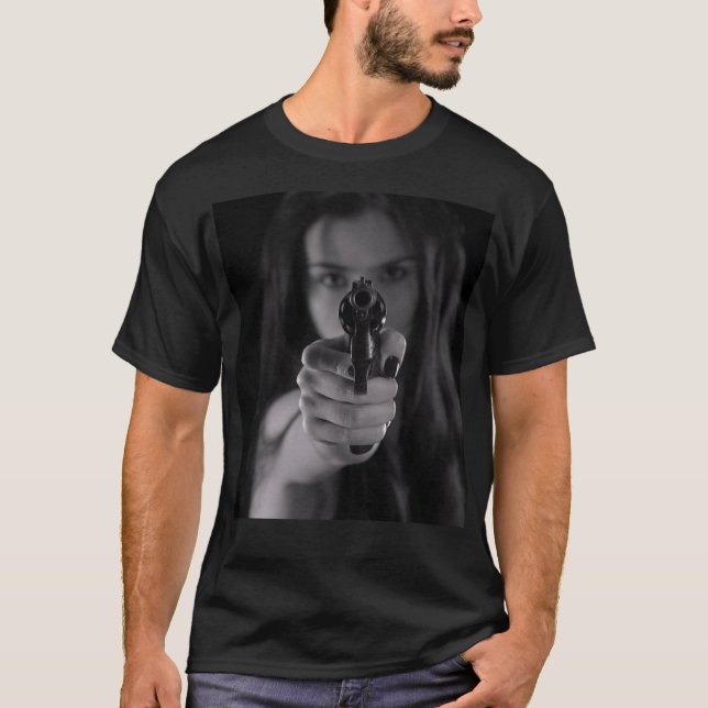Girl With Gun T-Shirt (Front)
