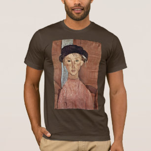 Girl With Hat By Modigliani Amedeo T-Shirt