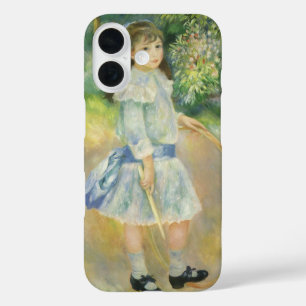 Girl with Hoop by Pierre Renoir, Vintage Fine Art iPhone 16 Case
