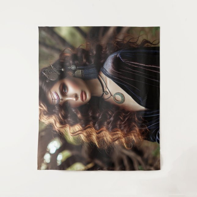 Girl with Jewellery Tapestry (Front)