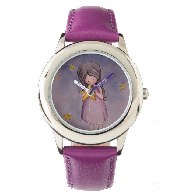 Girl with Kawaii Star Watch (Front)