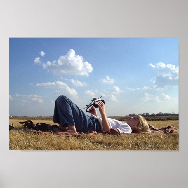 Girl With Kite Poster (Front)