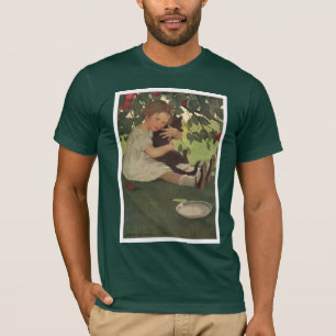 Girl with Kitten T-Shirt