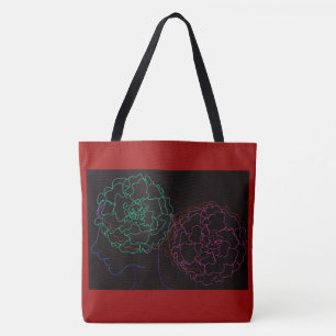 Girl with Marigold Afro Puffs Tote Bag