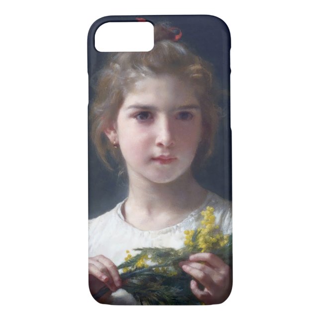 Girl with Mimosa, Bouguereau Case-Mate iPhone Case (Back)