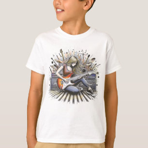 Girl with musical vibes T-Shirt
