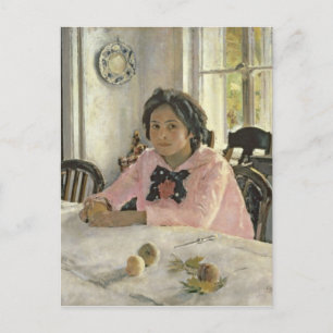 Girl with Peaches, 1887 Postcard