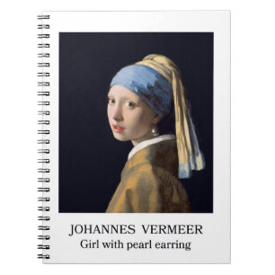 Girl with pearl earring 1665 Johannes Vermeer Notebook