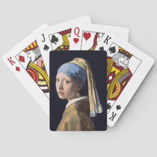 Girl with pearl earring 1665 Johannes Vermeer Playing Cards