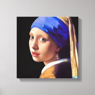 Girl with Pearl earring Canvas Print