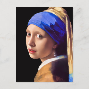 Girl with Pearl earring  Postcard