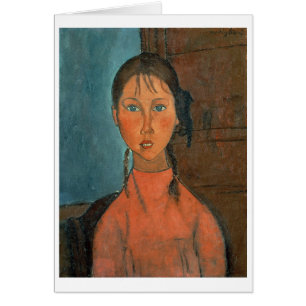 Girl with Pigtails, c.1918 (oil on canvas)