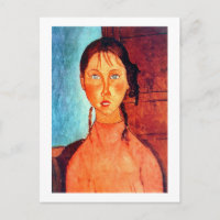Girl with Pigtails, Modigliani