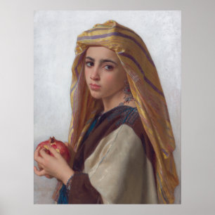 Girl With Pomegranate William-Adolphe Bouguereau Poster