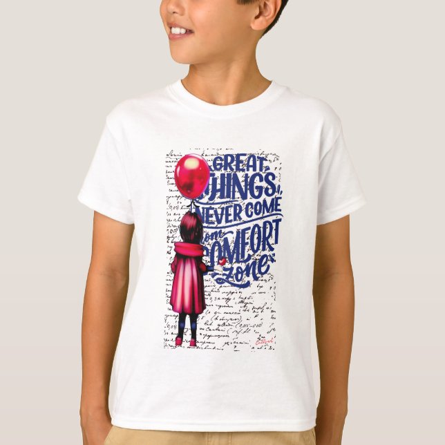 Girl with red balloon  T-Shirt (Front)