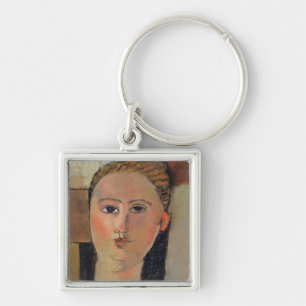 Girl with red hair, 1915 key ring