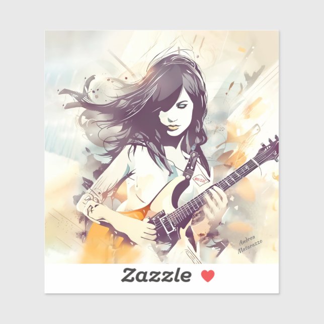 Girl with rock music vibes (Sheet)