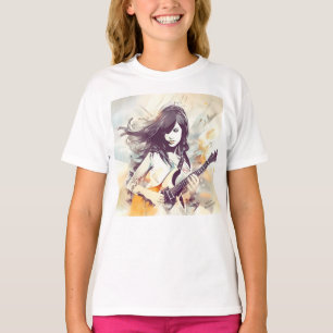 Girl with rock music vibes T-Shirt