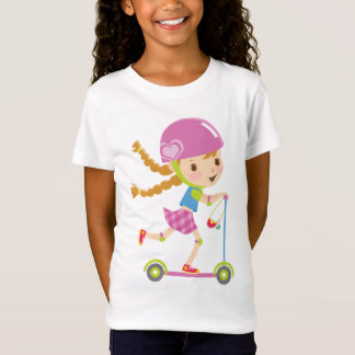 Girl with scooter T-Shirt