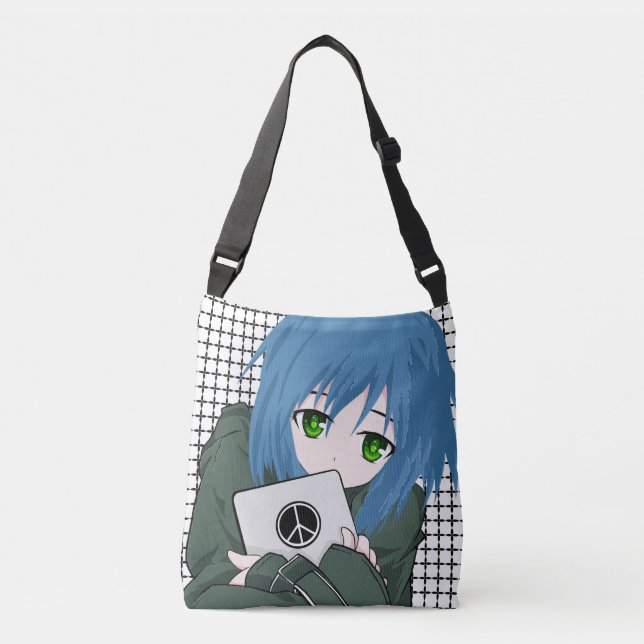 Girl with Tablet Crossbody Bag (Front)