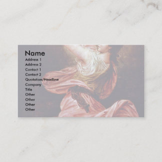 Girl With Tambourine By Rode Bernhard Business Card