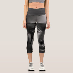 Girl with tears capri leggings