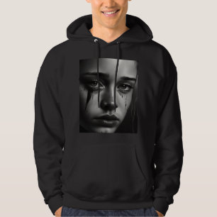 Girl with tears hoodie