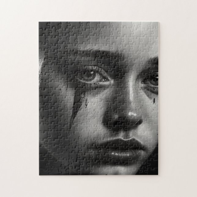 Girl with tears jigsaw puzzle (Vertical)