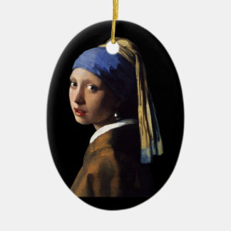 girl with the pearl earring ceramic tree decoration