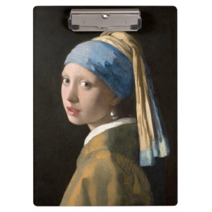 Girl with the pearl earring - Johannes Vermeer Clipboard