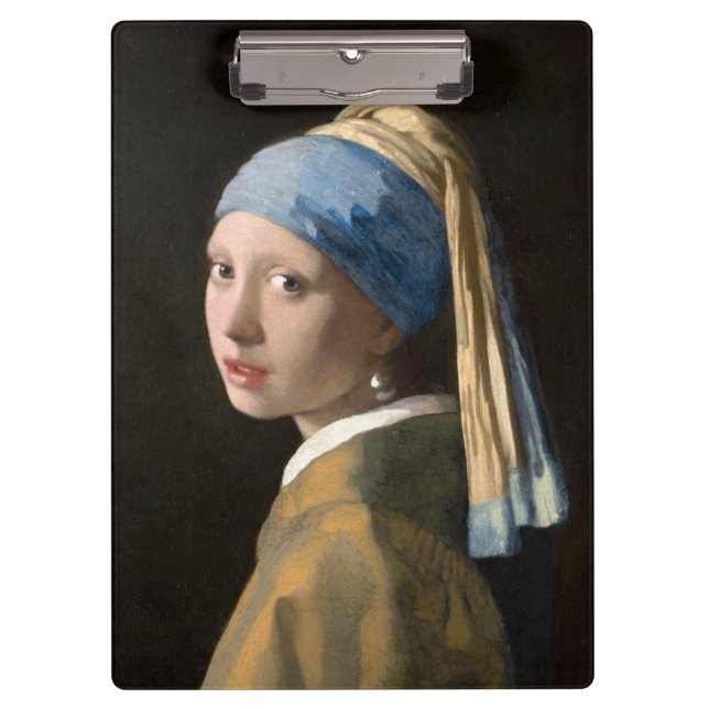 Girl with the pearl earring - Johannes Vermeer Clipboard (Front)