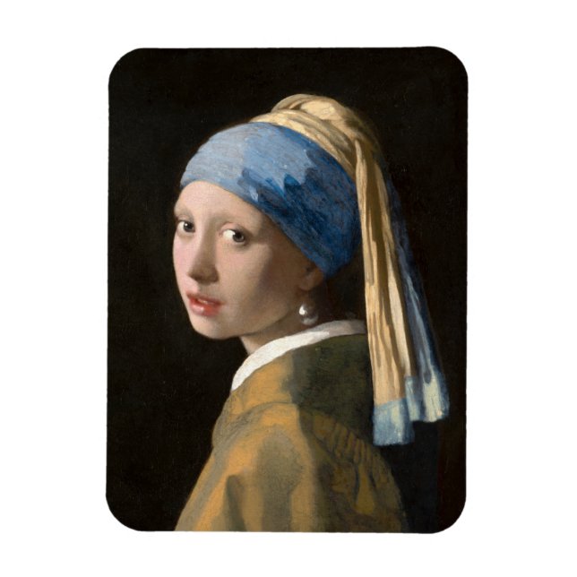 Girl with the pearl earring - Johannes Vermeer Magnet (Vertical)