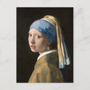 Girl with the pearl earring - Johannes Vermeer Postcard