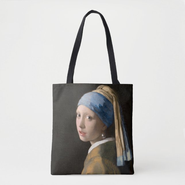 Girl with the pearl earring - Johannes Vermeer Tote Bag (Front)