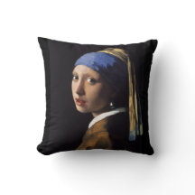 Girl With The Pearl Earring Pillow